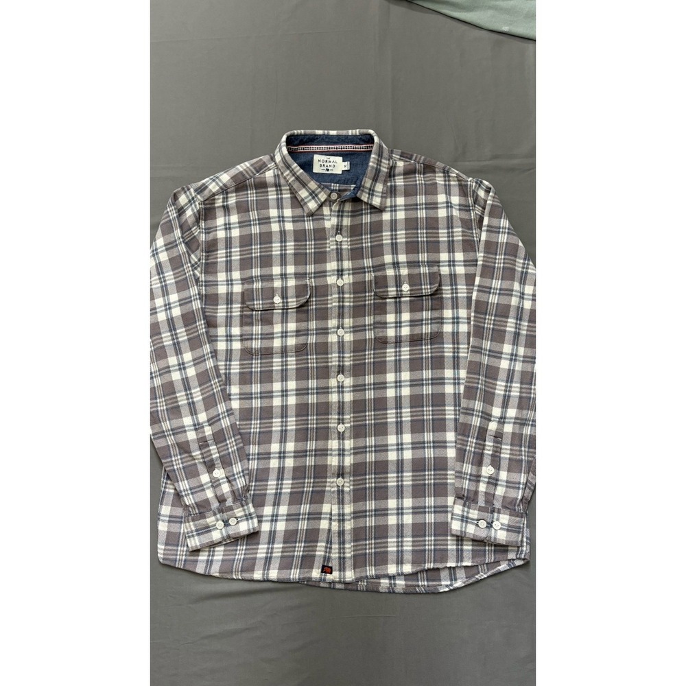The Normal Brand Men's Plaid Button-Up Shirt Size XL